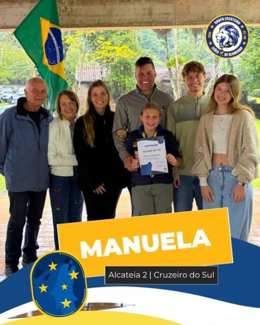 No último sábado, a Alcateia 2 viveu um momento muito especial!
Com alegria e orgulho, celebramos a conquista do Cruzeiro do Sul pela Lobinha Manuela, da Alcateia 2. Esta é a mais alta distinção do Ramo Lobinho, símbolo de uma caminhada construída com dedicação, amizade, aprendizado e o compromisso de sempre fazer o Melhor Possível.
Ao longo de sua jornada na Jângal, Manuela demonstrou coragem para enfrentar desafios, disposição para ajudar os outros e entusiasmo para aprender coisas novas. Cada passo dado a trouxe até este momento tão merecido.
Os Velhos Lobos acompanham essa conquista com o coração cheio de orgulho, vendo florescer os valores que tornam nossa Alcateia cada vez mais forte. O Grupo Escoteiro Leões de Blumenau também celebra esta importante etapa, que inspira outros Lobinhos e Lobinhas a seguirem seus sonhos com determinação.
Parabéns, Manuela! Que o brilho do Cruzeiro do Sul ilumine muitas outras aventuras em sua caminhada escoteira.
🐺🌟 Melhor Possível!
#CruzeiroDoSul #RamoLobinho #MelhorPossivel #EscotismoBrasil #leoesdeblumenau