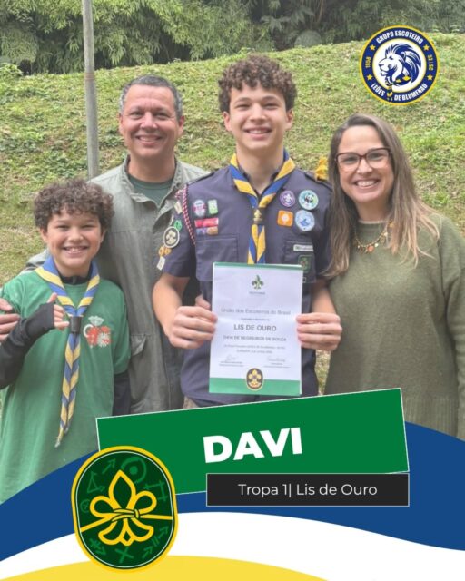 Sábado histórico para a nossa Tropa 1! ⚜️🦁
Que orgulho imenso! No último sábado, vivemos um momento emocionante e inesquecível: nossos jovens , Davi, Henrique, Julia e Mateus conquistaram a tão sonhada Flor de Lis, o distintivo de grau máximo do Ramo Escoteiro!
Ver quatro de nossos escoteiros atingirem o topo dessa jornada de uma só vez é a maior prova de dedicação, liderança, resiliência e verdadeiro espírito escoteiro. A Tropa 1 e toda a família do Grupo Escoteiro Leões de Blumenau (GELB) estão transbordando de orgulho por essa conquista monumental. Parabéns, jovens! Vocês são uma inspiração brilhante para todos nós e mostram que o futuro está em excelentes mãos. 💚⛺
Quer que seu filho(a) também viva aventuras inesquecíveis, desenvolva liderança e faça amizades para a vida inteira?
Venha conhecer o GELB! Nosso grupo está de portas abertas para receber você e sua família.
#GELB #FlorDeLis #EscoteirosBlumenau #SempreAlerta #OrgulhoEscoteiro